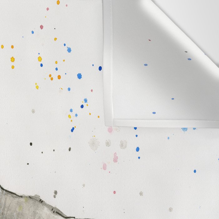 T-Rex Dinosaur Vomits Rainbow Wall Tapestry Gallery Image 3