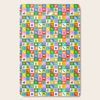 Colorful back to school geometric mosaic pattern Cutting Board Gallery Image 1