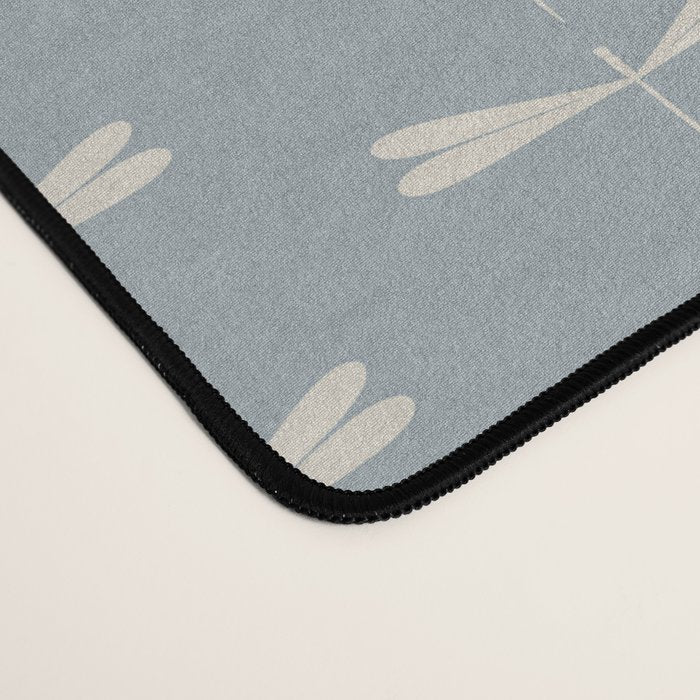Dragonfly Pattern IX Soft Blue Desk Mat Gallery Image 4