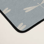 Dragonfly Pattern IX Soft Blue Desk Mat Gallery Image 4
