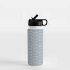 Dragonfly Pattern IX Soft Blue Water Bottle Gallery Image 1