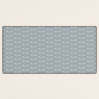 Dragonfly Pattern IX Soft Blue Desk Mat Gallery Image 3