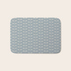 Dragonfly Pattern IX Soft Blue Bath Mat Gallery Image 1
