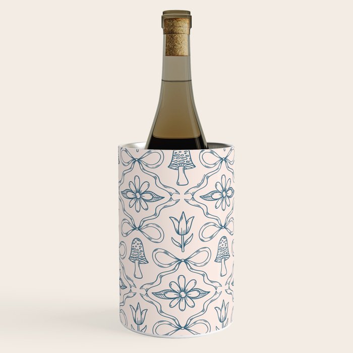 Spring Toile Print in Blue Wine Chiller Gallery Image 3