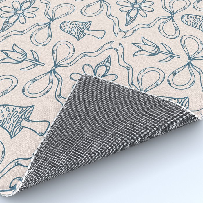 Spring Toile Print in Blue Rug Gallery Image 4
