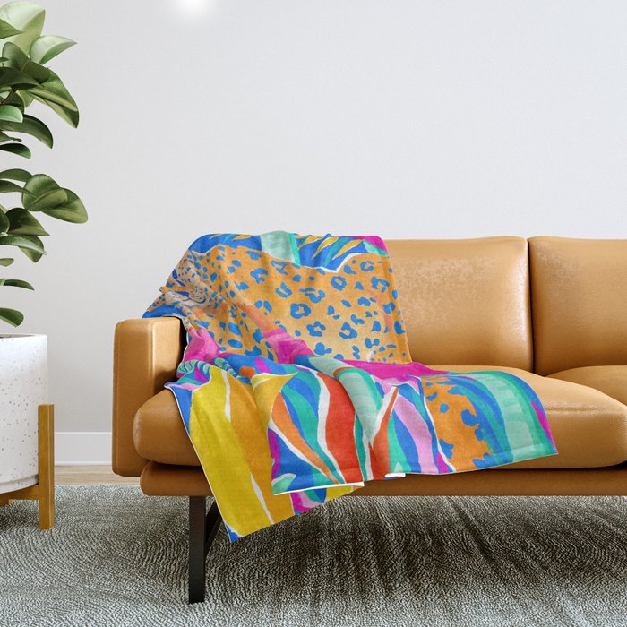Exotic Jungle Throw Blanket Gallery Image 1