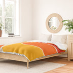 Retro Vintage Geometric Design 662 Red Orange Yellow and Beige Duvet Cover Gallery Image 2