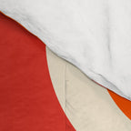 Retro Vintage Geometric Design 662 Red Orange Yellow and Beige Comforter Gallery Image 4