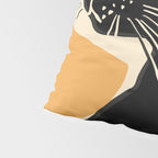 Minimalist Black Cat 3 Pillow Sham Gallery Image 4