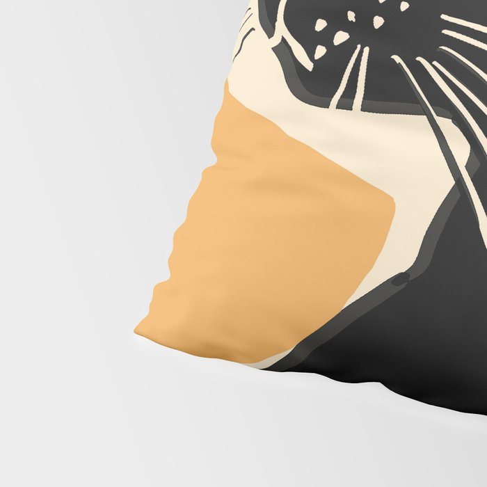 Minimalist Black Cat 3 Pillow Sham Gallery Image 4