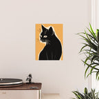 Minimalist Black Cat 3 Poster Gallery Image 2