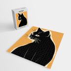 Minimalist Black Cat 3 Jigsaw Puzzle Gallery Image 2