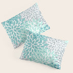 Festive, Winter Garden, Flowers Print Pillow Sham Gallery Image 3
