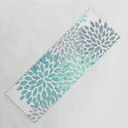 Festive, Winter Garden, Flowers Print Yoga Mat Gallery Image 1