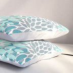Festive, Winter Garden, Flowers Print Pillow Sham Gallery Image 3