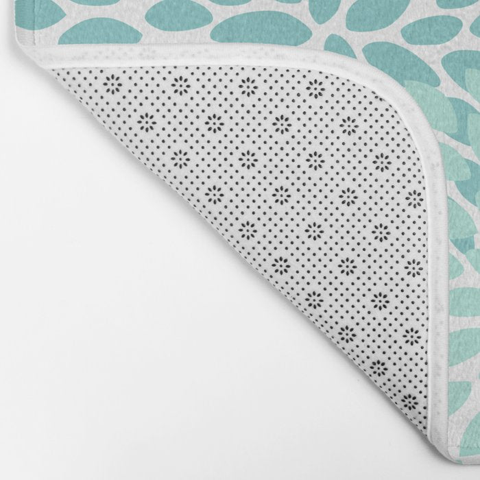 Festive, Winter Garden, Flowers Print Bath Mat Gallery Image 2