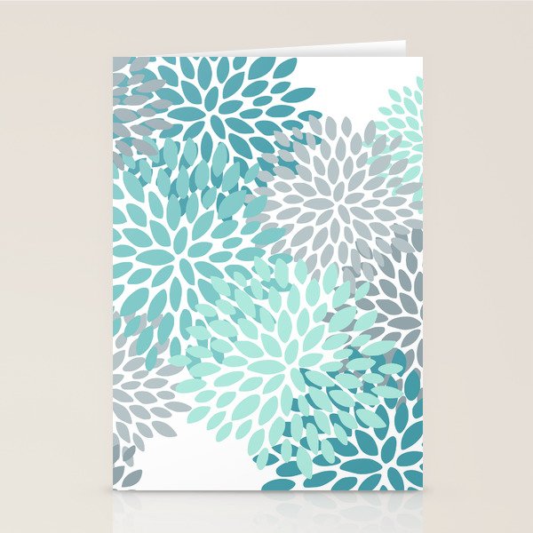 Festive, Winter Garden, Flowers Print Stationery Card Gallery Image 2