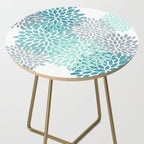 Festive, Winter Garden, Flowers Print Side Table Gallery Image 2