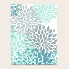 Festive, Winter Garden, Flowers Print Notebook Gallery Image 4