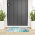 Festive, Winter Garden, Flowers Print Welcome Mat Gallery Image 3