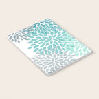 Festive, Winter Garden, Flowers Print Notebook Gallery Image 3