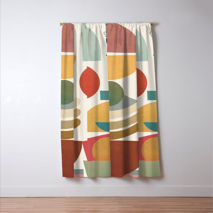 Modern Abstract Art 77 Window Curtain Gallery Image 3