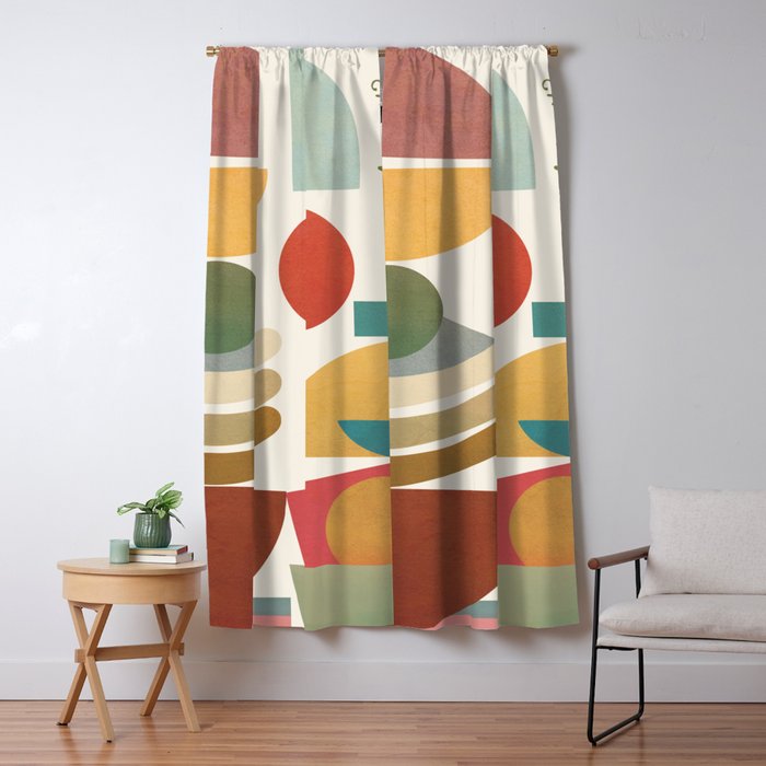 Modern Abstract Art 77 Window Curtain Gallery Image 5