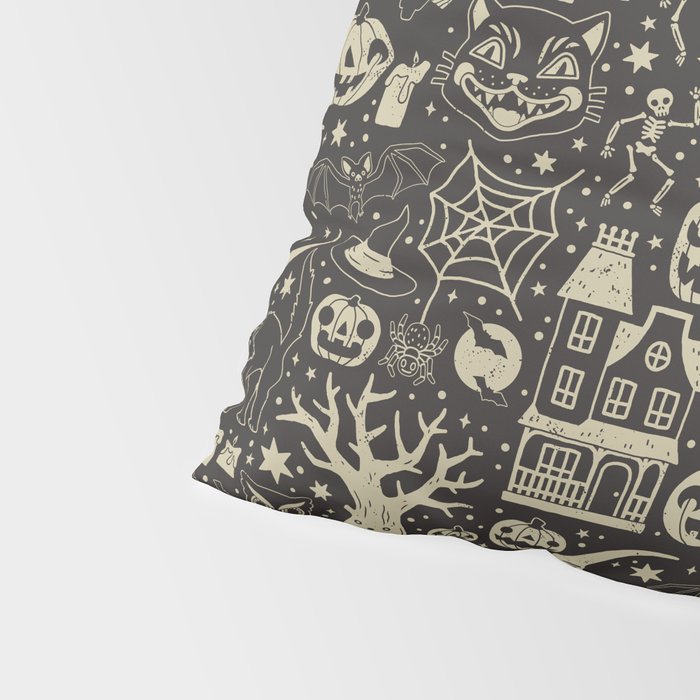 Vintage Halloween: Black Cat Pillow Sham Gallery Image 4