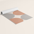 Semicircle Stripes - Terracotta Yoga Mat Gallery Image 2