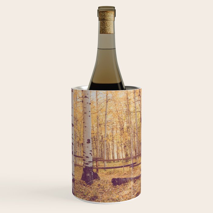 Aspen Grove Autumn Light x Colorado Landscape Photography Wine Chiller Gallery Image 1