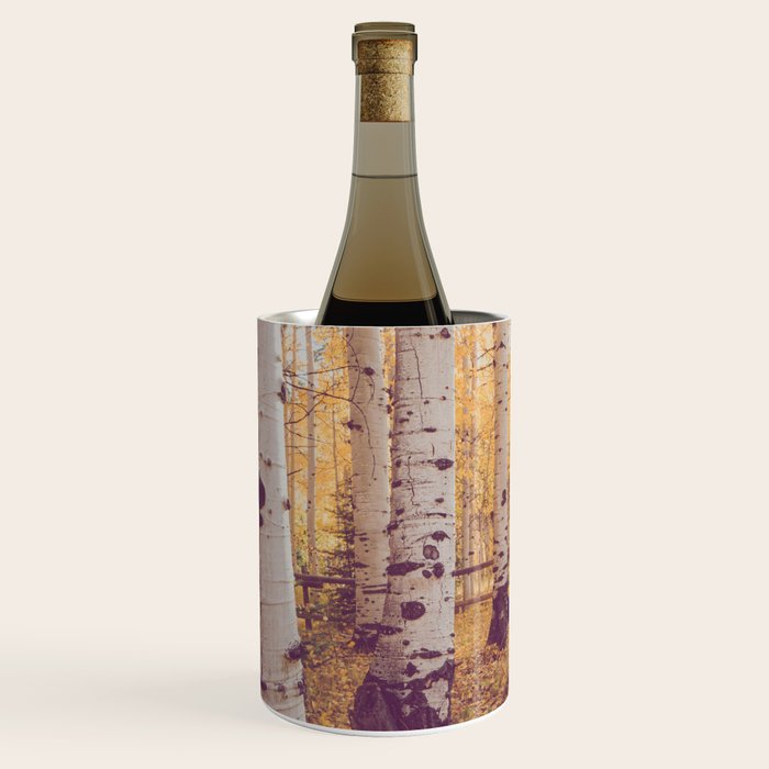 Aspen Grove Autumn Light x Colorado Landscape Photography Wine Chiller Gallery Image 2
