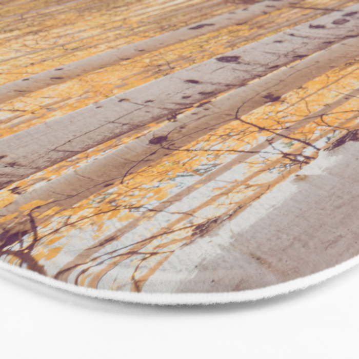 Aspen Grove Autumn Light x Colorado Landscape Photography Bath Mat Gallery Image 3