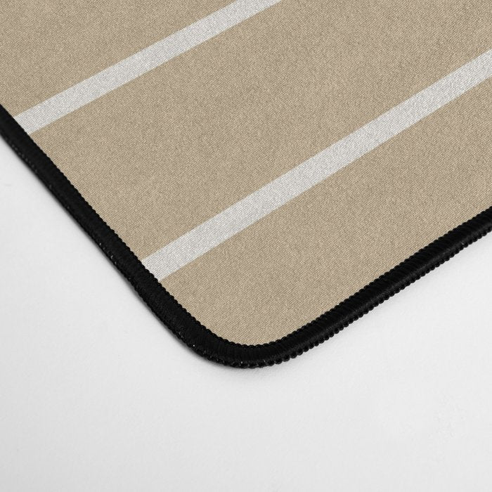 Two Tone Line Curvature LXV Earthy Boho Modern Arch Abstract Desk Mat Gallery Image 4