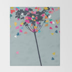 cow parsely 2  Throw Blanket Gallery Image 2