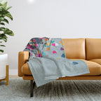 cow parsely 2  Throw Blanket Gallery Image 1