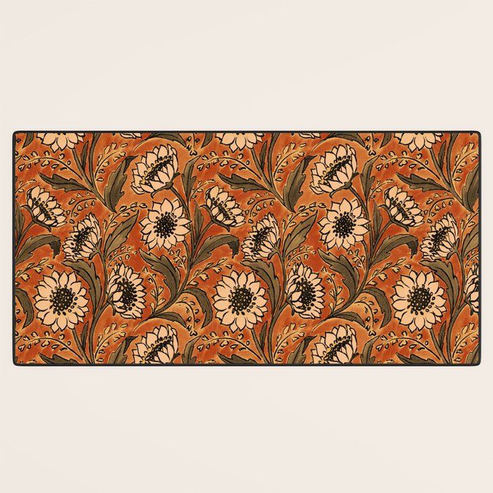 Sunflowers - Rust Desk Mat Gallery Image 3