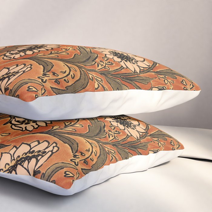 Sunflowers - Rust Pillow Sham Gallery Image 3