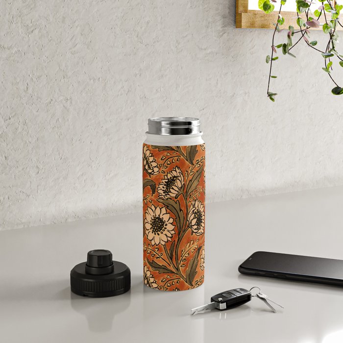 Sunflowers - Rust Water Bottle Gallery Image 4