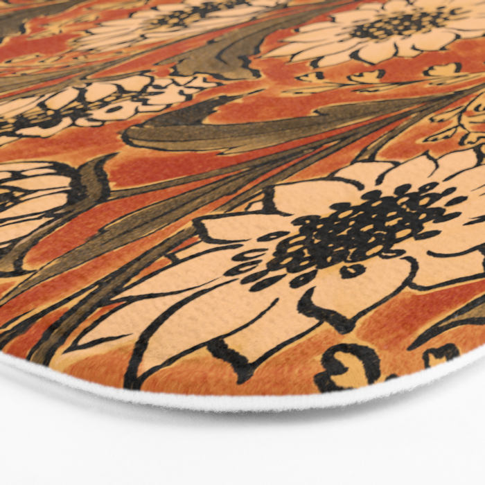 Sunflowers - Rust Bath Mat Gallery Image 3