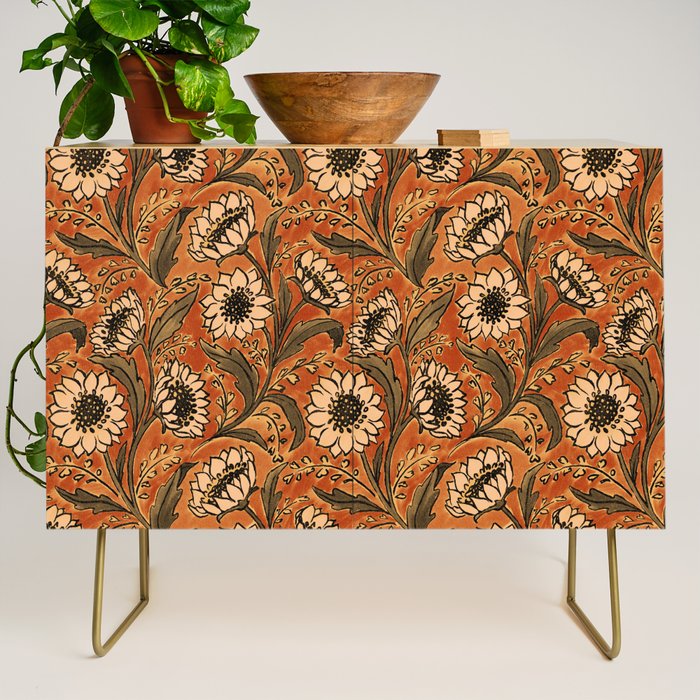 Sunflowers - Rust Credenza Gallery Image 1