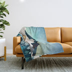 Evening Forest Throw Blanket Gallery Image 1