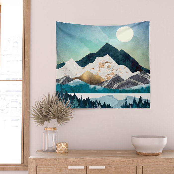 Evening Forest Wall Tapestry Gallery Image 2