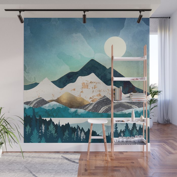 Evening Forest Wall Mural Gallery Image 1
