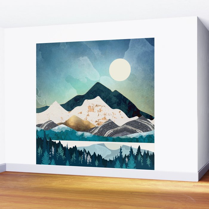 Evening Forest Wall Mural Gallery Image 2
