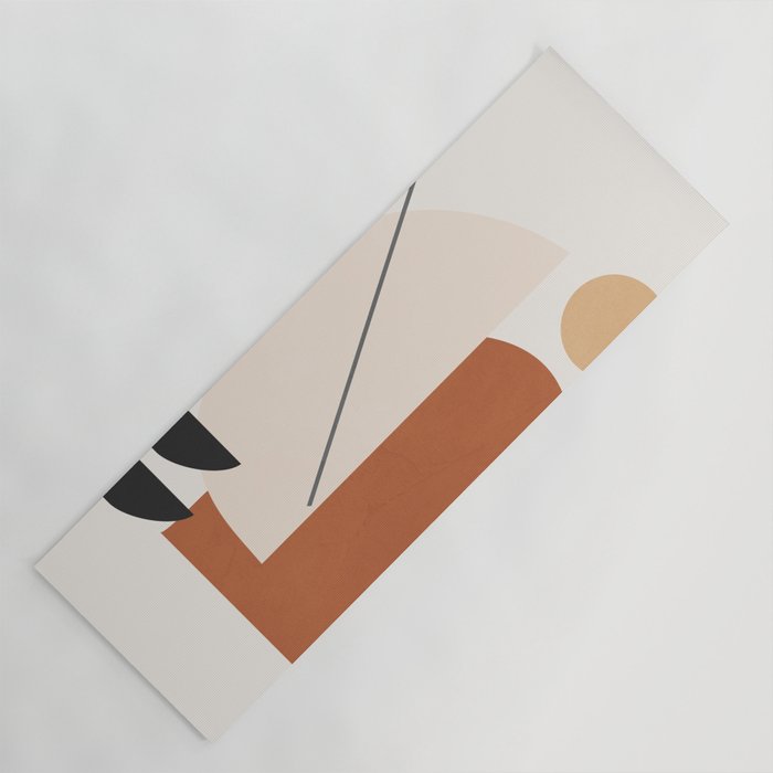 Abstract Minimal Shapes Yoga Mat Gallery Image 1