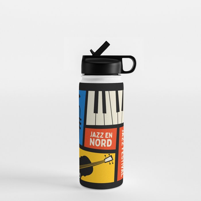 Jazz Festival | Bauhaus V Water Bottle Gallery Image 1