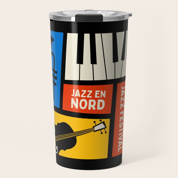 Jazz Festival | Bauhaus V Travel Mug Gallery Image 1