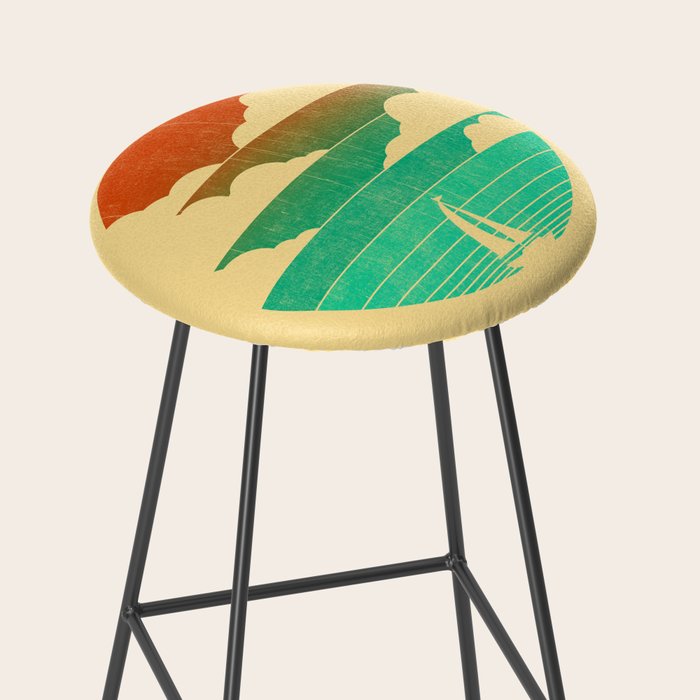 Go West (sail away in my boat) Stool Gallery Image 2