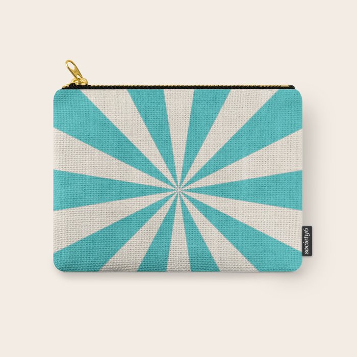 aqua starburst Carry All Pouch Gallery Image 1