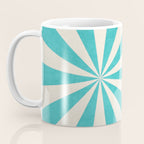 aqua starburst Coffee Mug Gallery Image 3